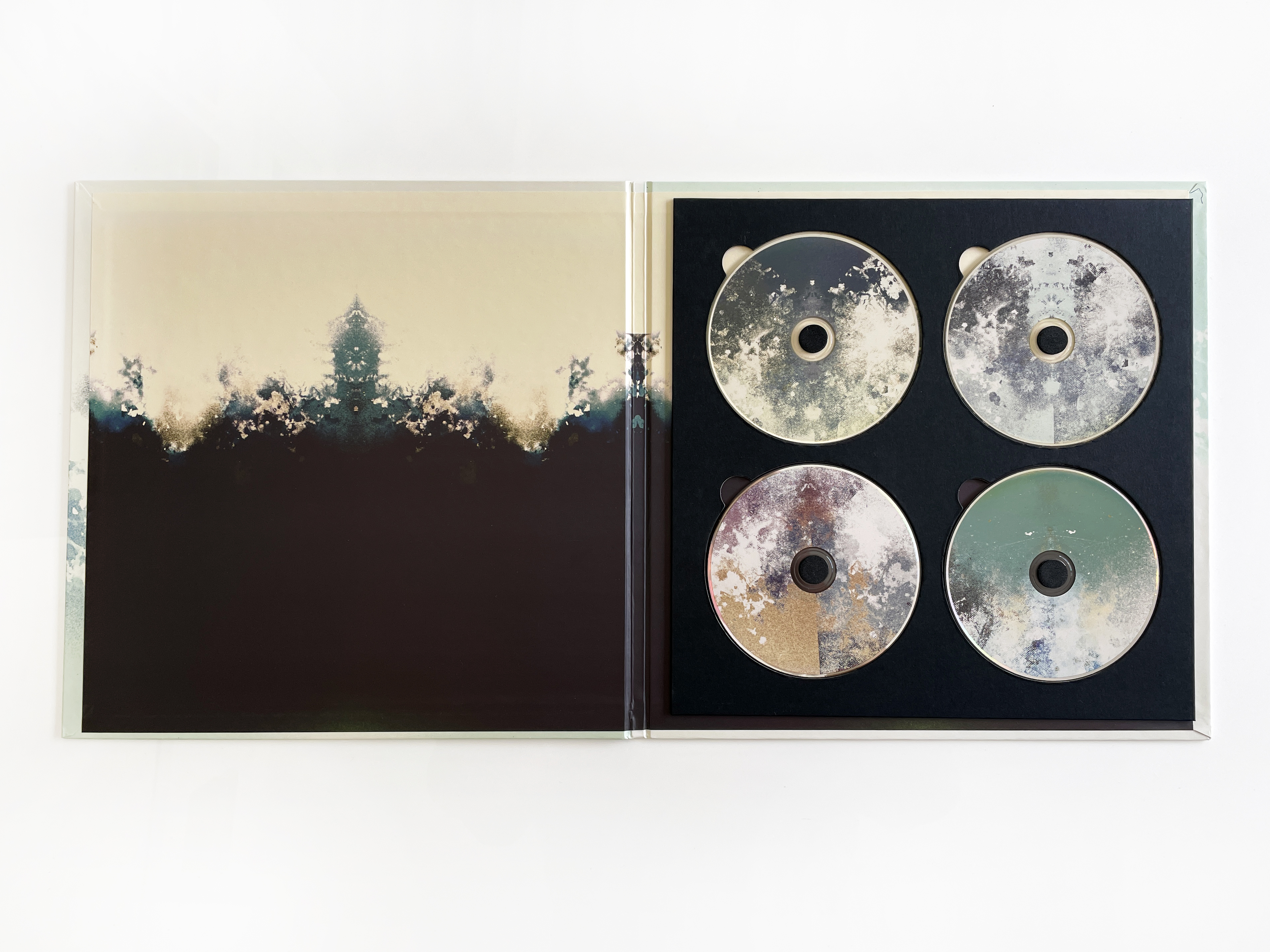 Interior spread with CDs